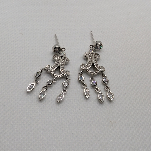 Jewelry - Elegant Silver Chandelier Earrings